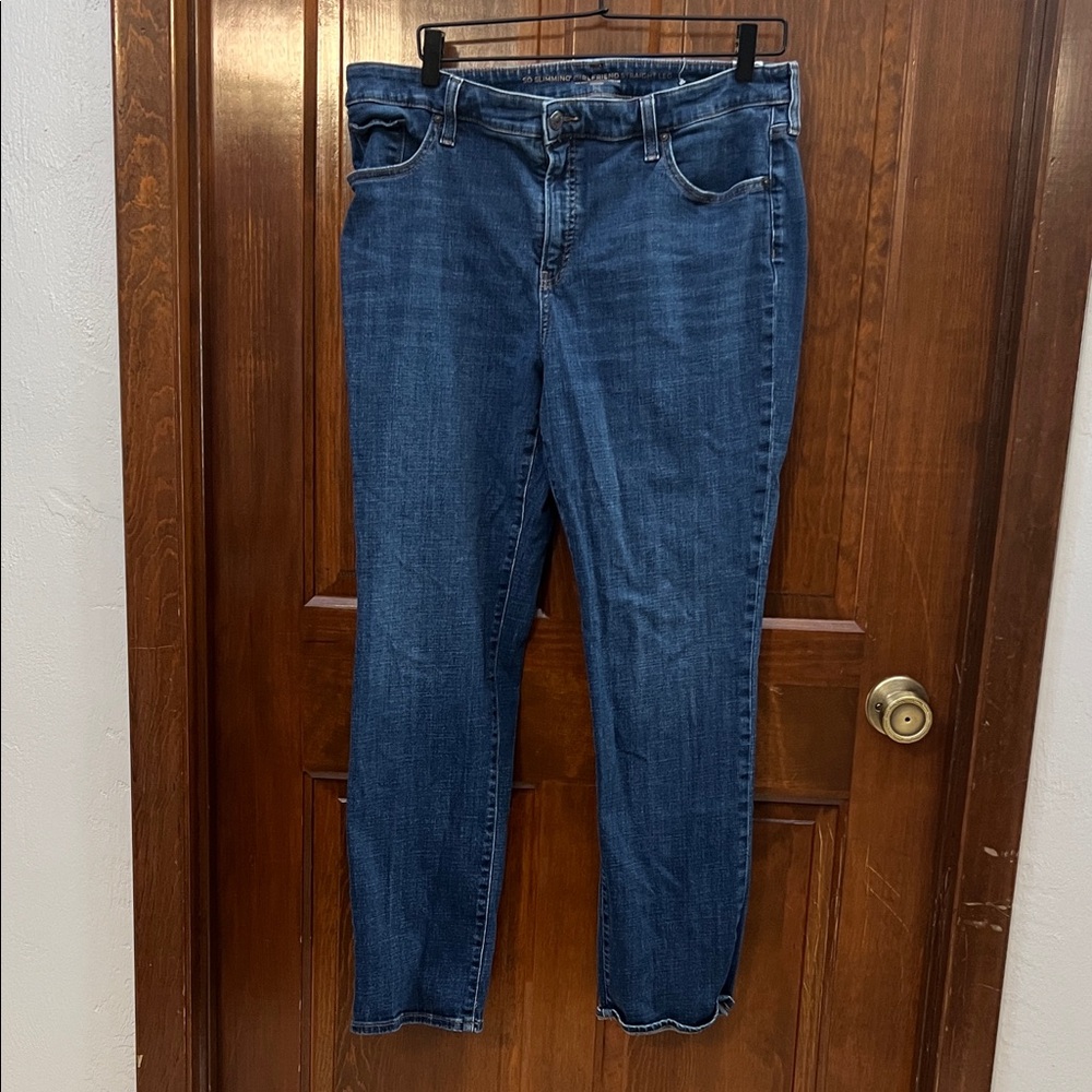 Chico's Dark Blue Straight Leg Jeans